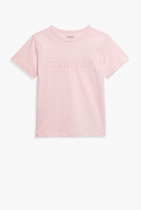 Pale Pink Verified Australian Cotton Heritage T-Shirt - T-Shirts | Country  Road